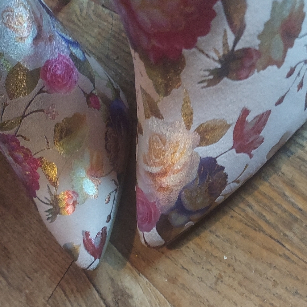 Floral Stiletto Ankle Boots - Picture 7 of 13